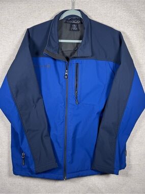 Free Country Two-Tone Blue Softshell Performance Jacket XL